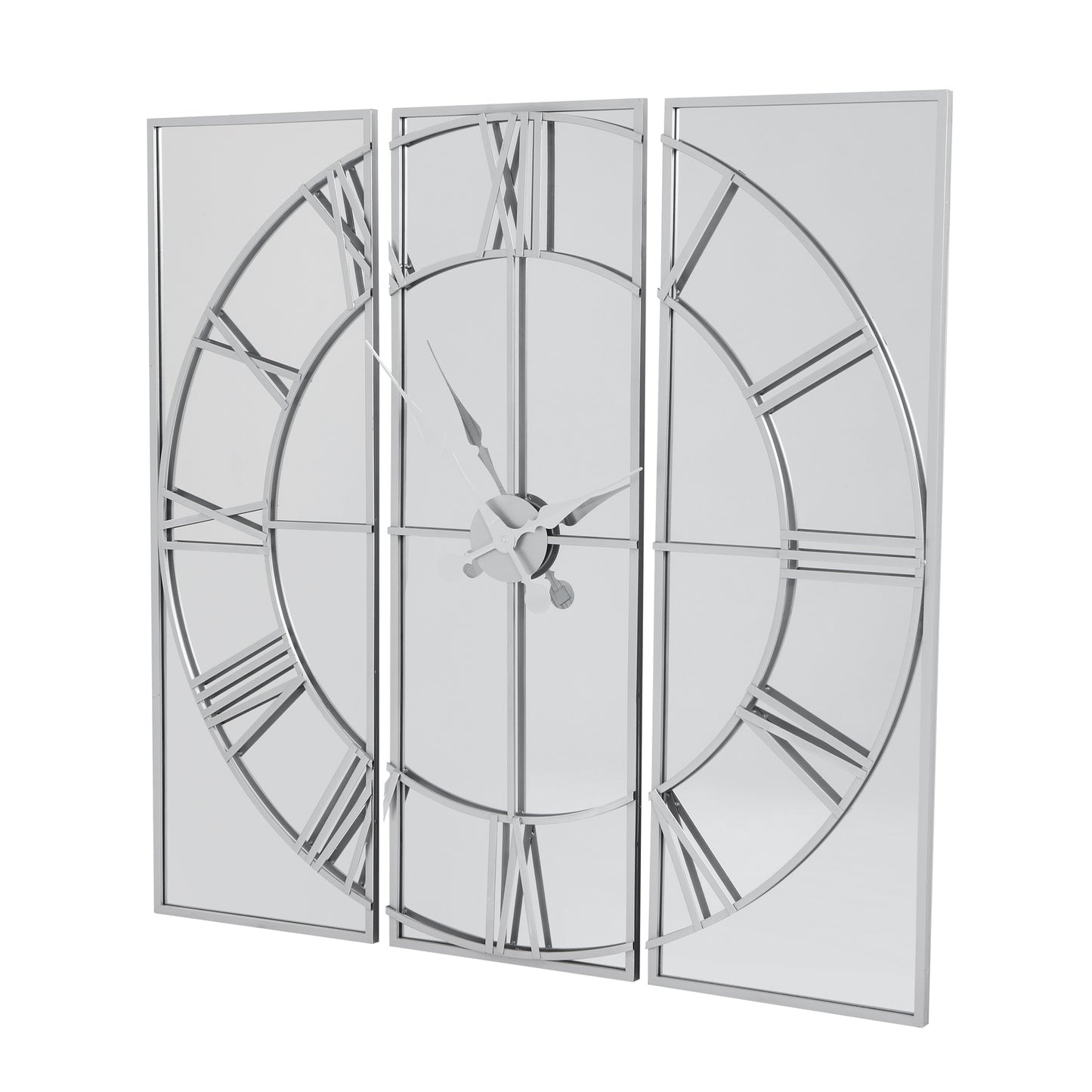 Large Round Wall Clock 79cm Natural - detail