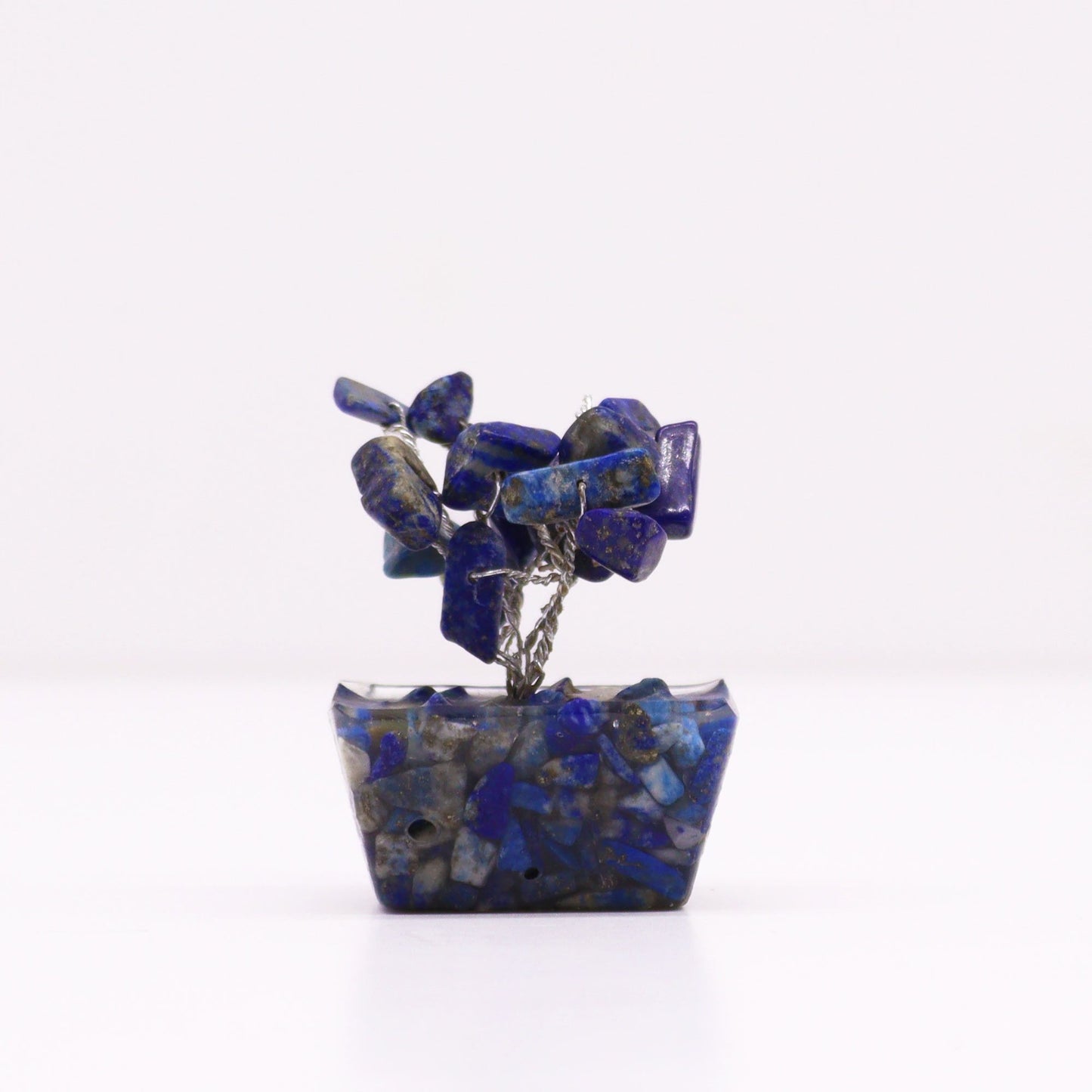 Mini Sodalite Gemstone Tree on Orgonite Base | 15 Stones | 3.5x2.5x4cm | New