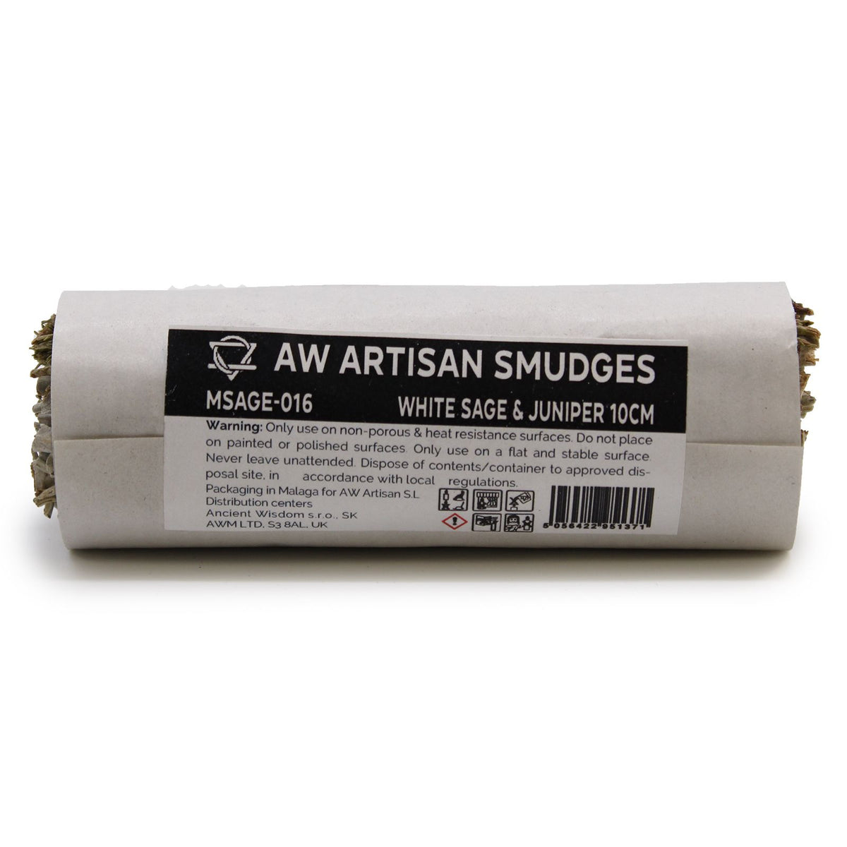 White Sage & Juniper Smudge Stick 10cm | Winter Solstice Gift | Crisp Evergreen Blend