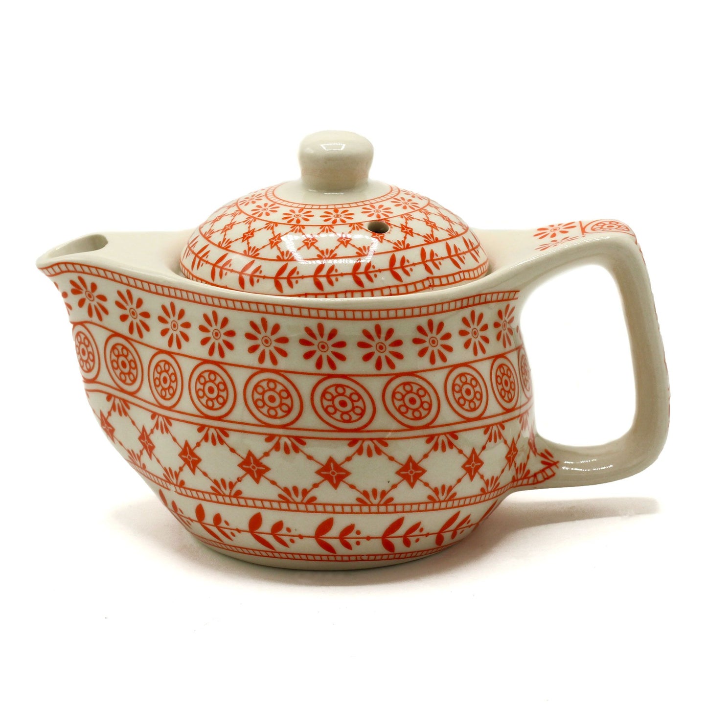 Amber Ceramic Small Herbal Teapot | Artisan Style | Perfect Solo Tea Lover Gift