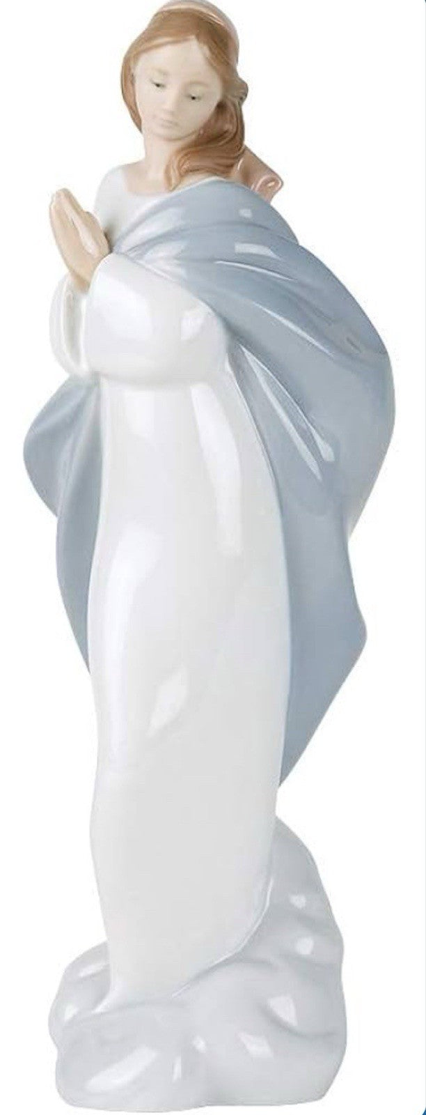 NAO by Lladro Holy Mary White | Hand-Painted Porcelain Figurine | MPN 02001441 | Made in Spain | New Boxed