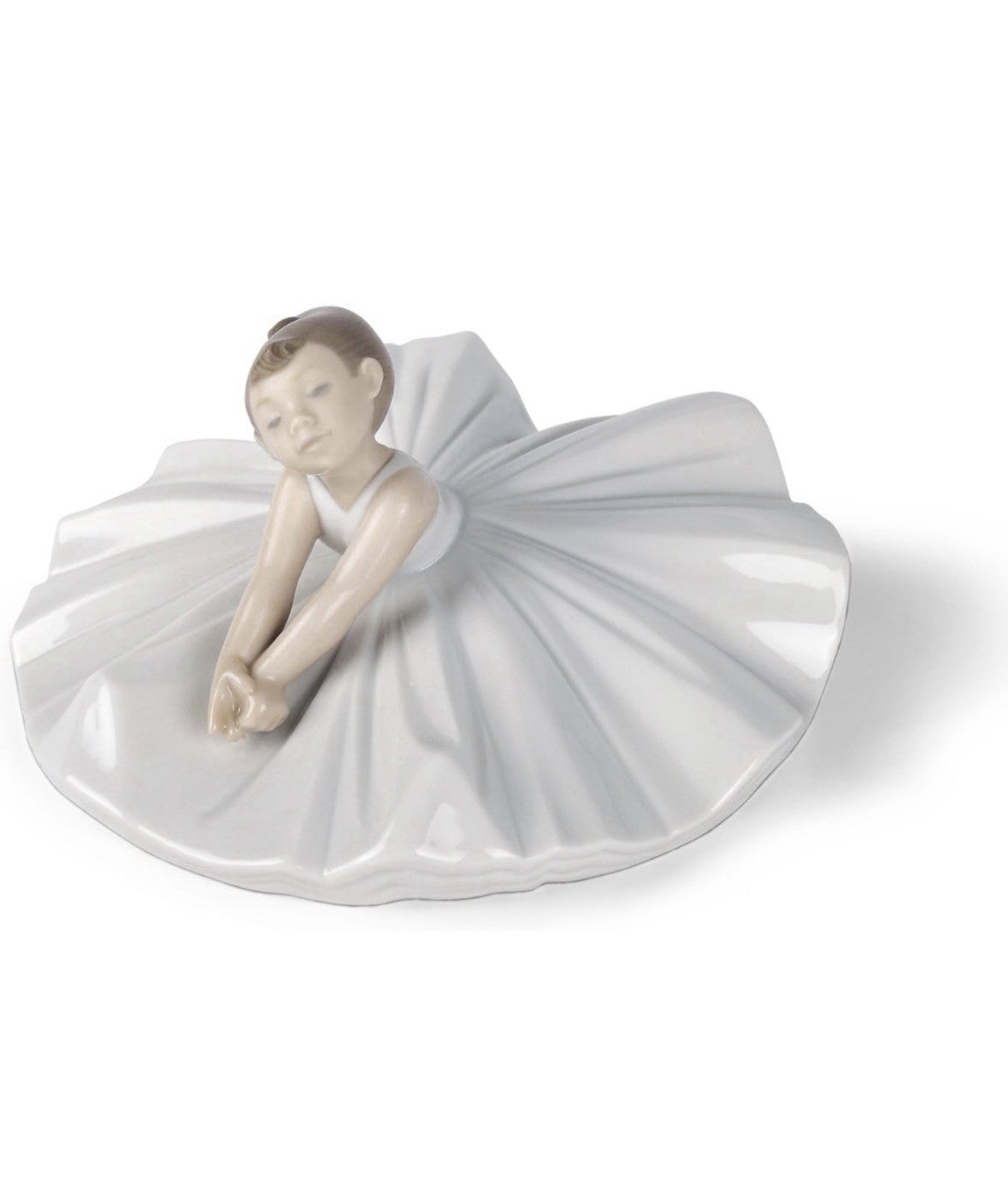 NAO by Lladró In Dance Class Porcelain Figurine 02001283 | Hand-Crafted Spanish Ballet Sculpture