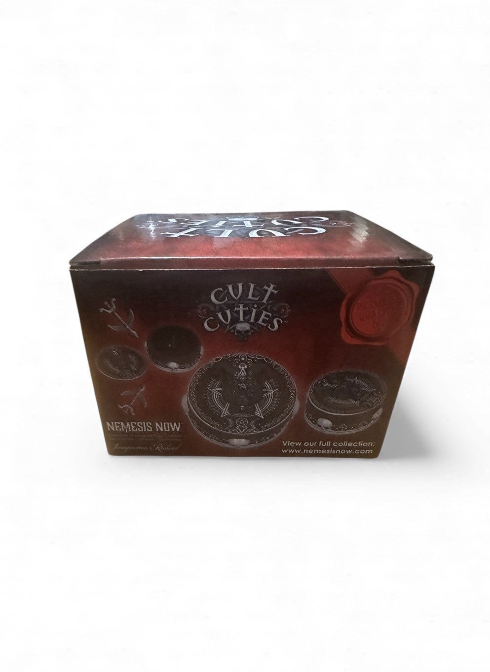 Nemesis Now Cult Cuties Pawzuph Horned Cat Trinket Box | Gothic Jewellery Box B6198W2