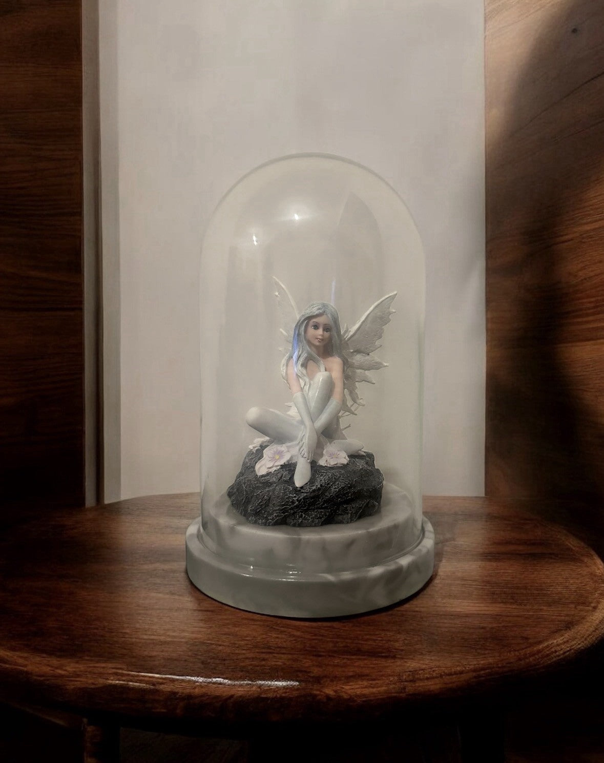 Nemesis Now Light Up Fairy Glass Dome 21.5cm | Rare Magical Gift for Her | Enchanting Fantasy Ornament