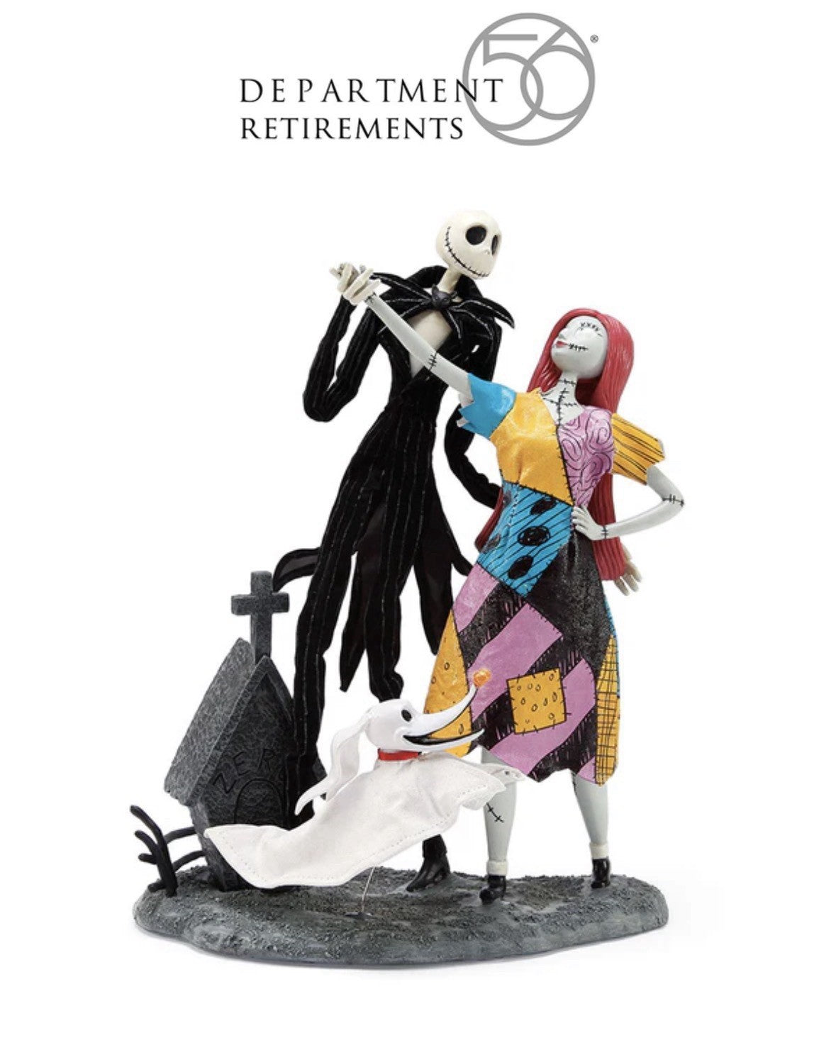 Disney Nightmare Before Christmas Jack Skellington Sally & Zero Figurine | 6000808 | New