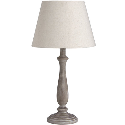 Teos table lamp curved edge and whitewash detail