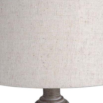 Teos table lamp linen shade detail