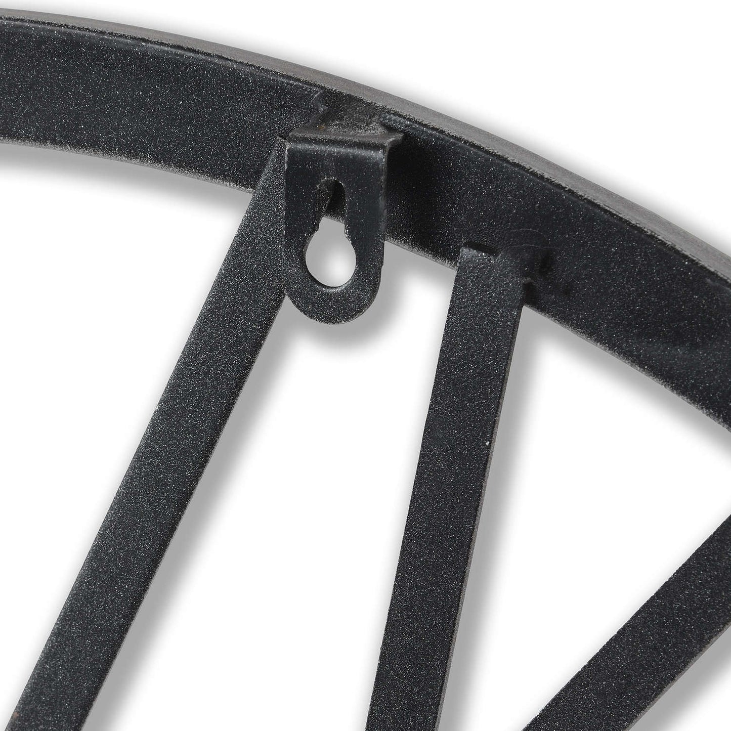 Silver Heart Skeleton Clock - detail