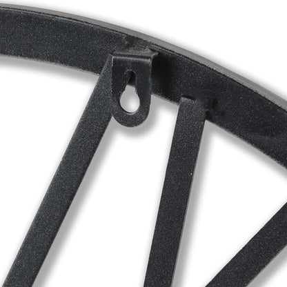 Silver Heart Skeleton Clock - detail