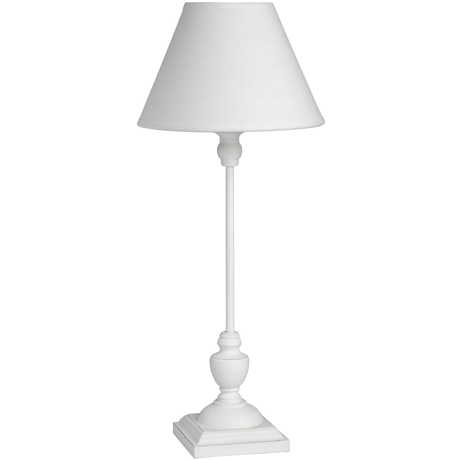 Symi slim table lamp distressed edge detail