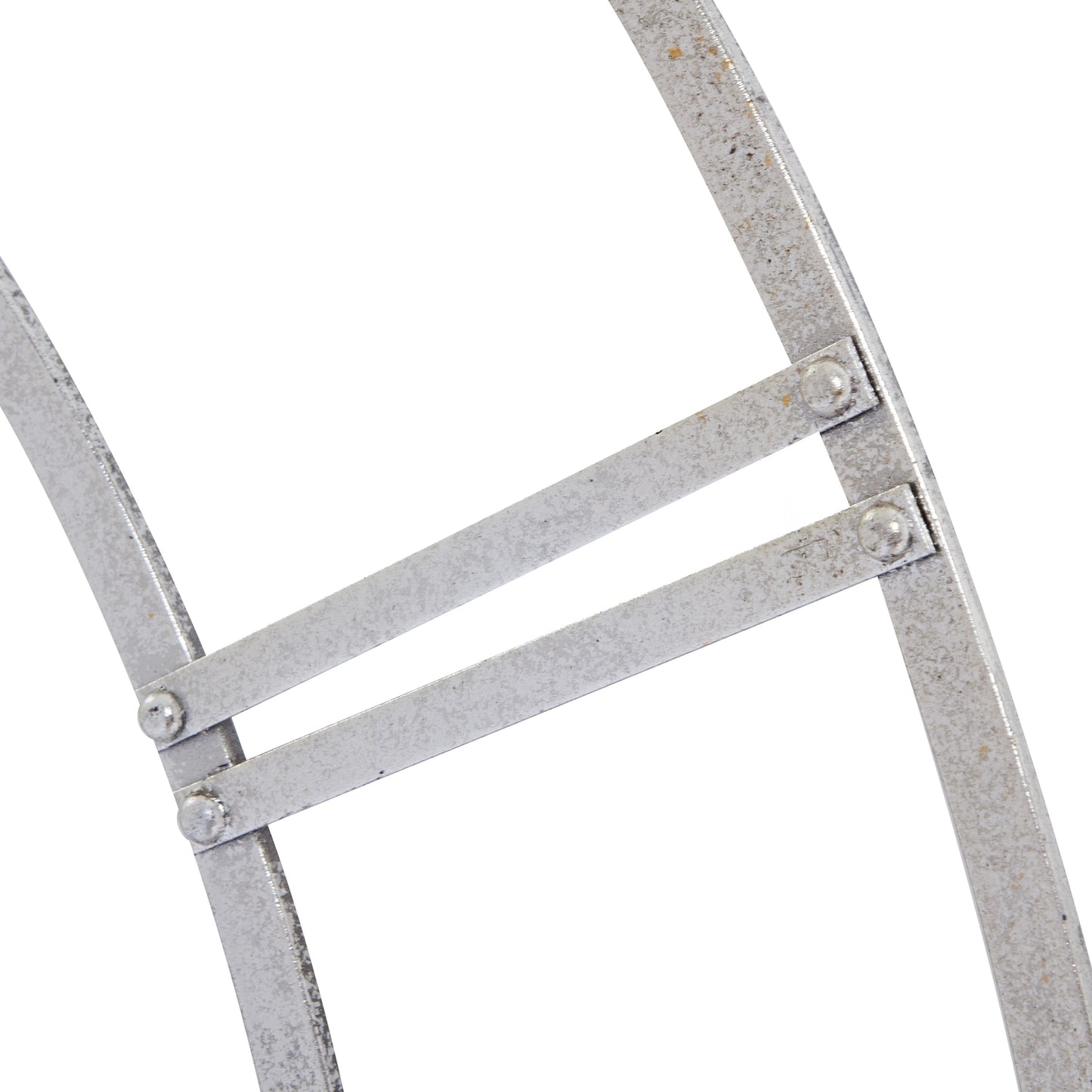 Large Silver Foil Skeleton Clock - lifestyle