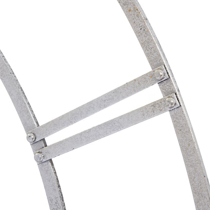 Large Silver Foil Skeleton Clock - lifestyle