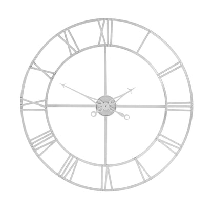 Copper Skeleton Wall Clock Open Face Roman Numerals