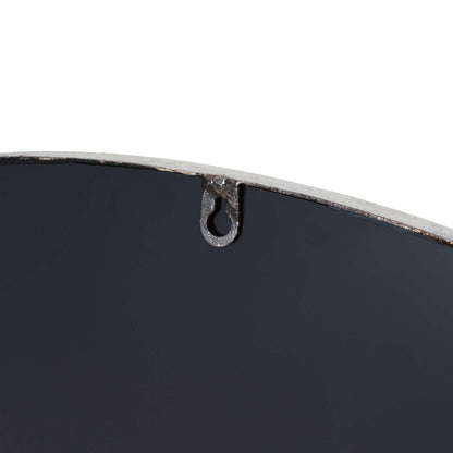 Silver Foil Circular Mirror - detail