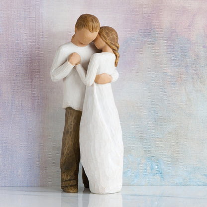 Willow Tree Promise Figurine | Couple Dancing or Kissing | Hand-Painted Resin | 23cm | Enesco | New