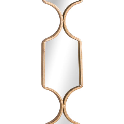 Gold Slim Collage Mirror - angle