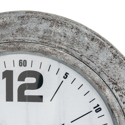 Roco Distressed Wall Clock - angle