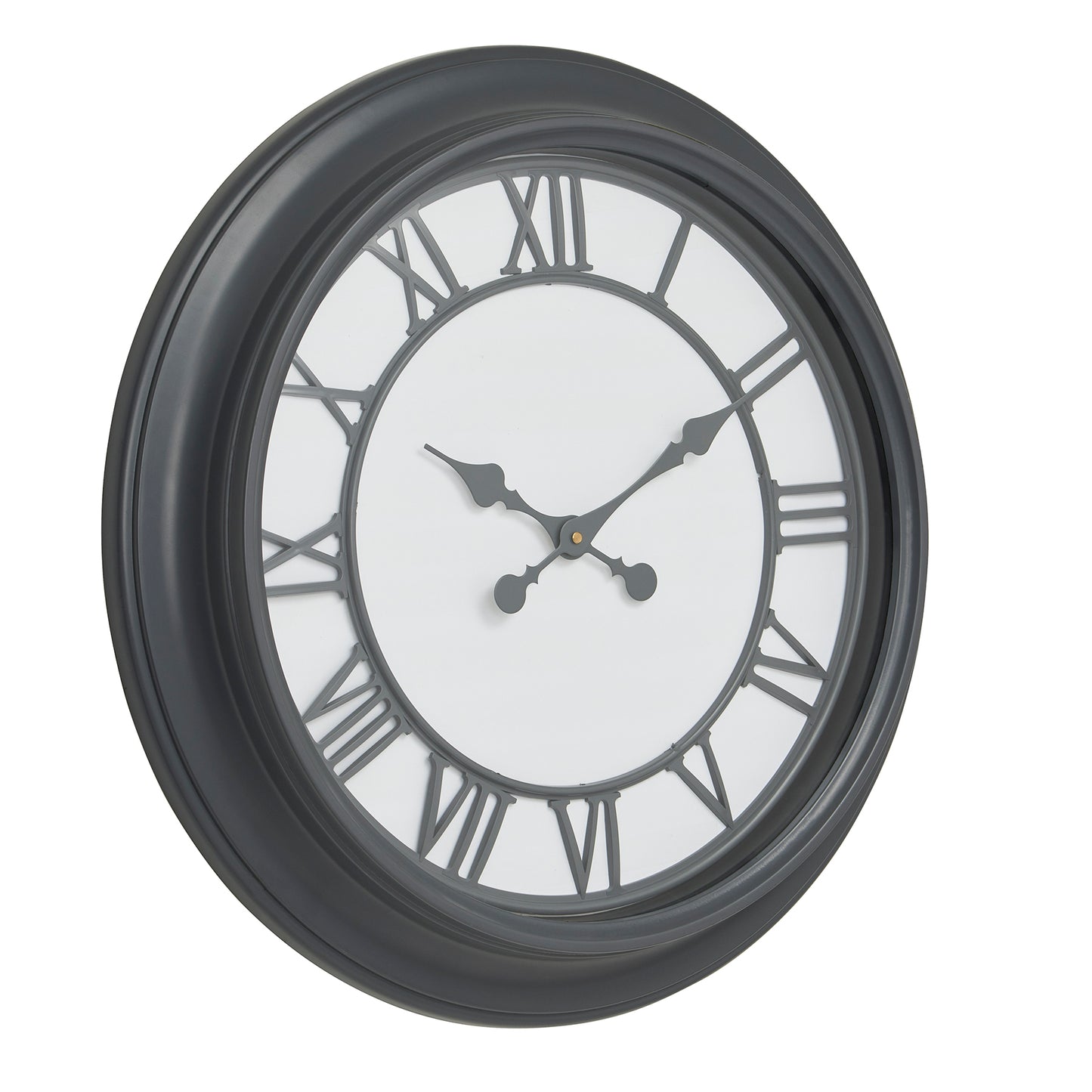 Large Round Wall Clock 79cm Textured Frame