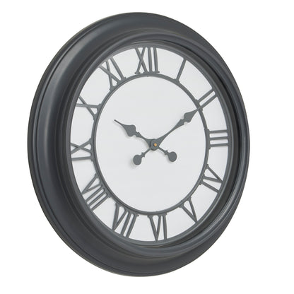 Large Round Wall Clock 79cm Textured Frame