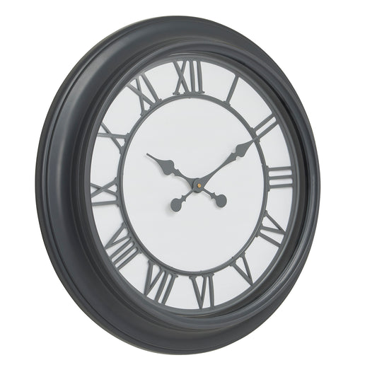 Large Round Wall Clock 79cm Textured Frame