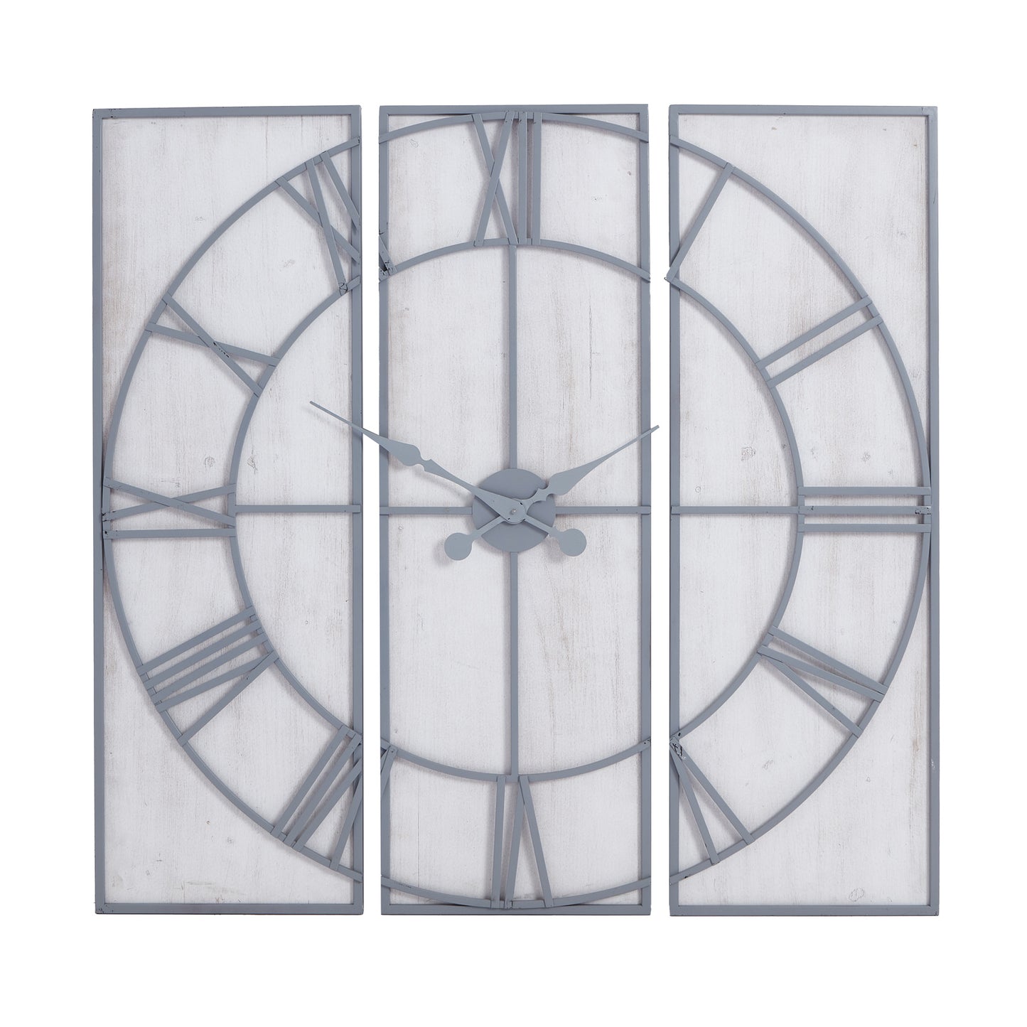 Round Wall Clock 59cm Natural - side view