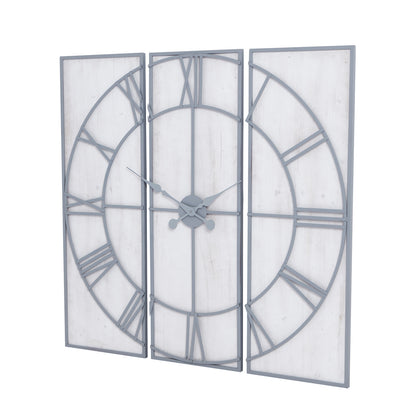 Round Wall Clock 59cm Natural - detail
