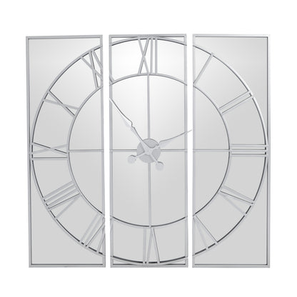 Mirrored Skeleton Wall Clock - side view