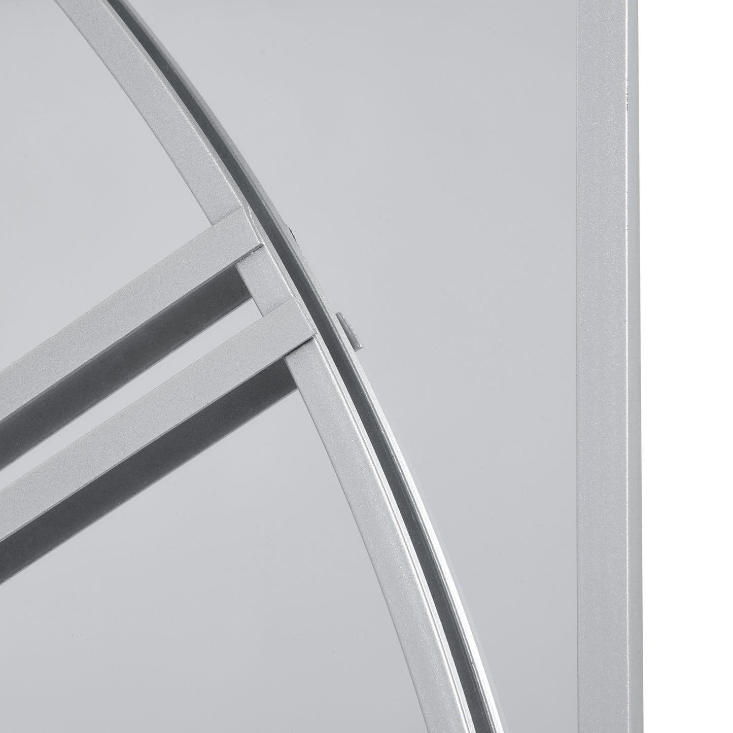 Mirrored Skeleton Wall Clock - panel view