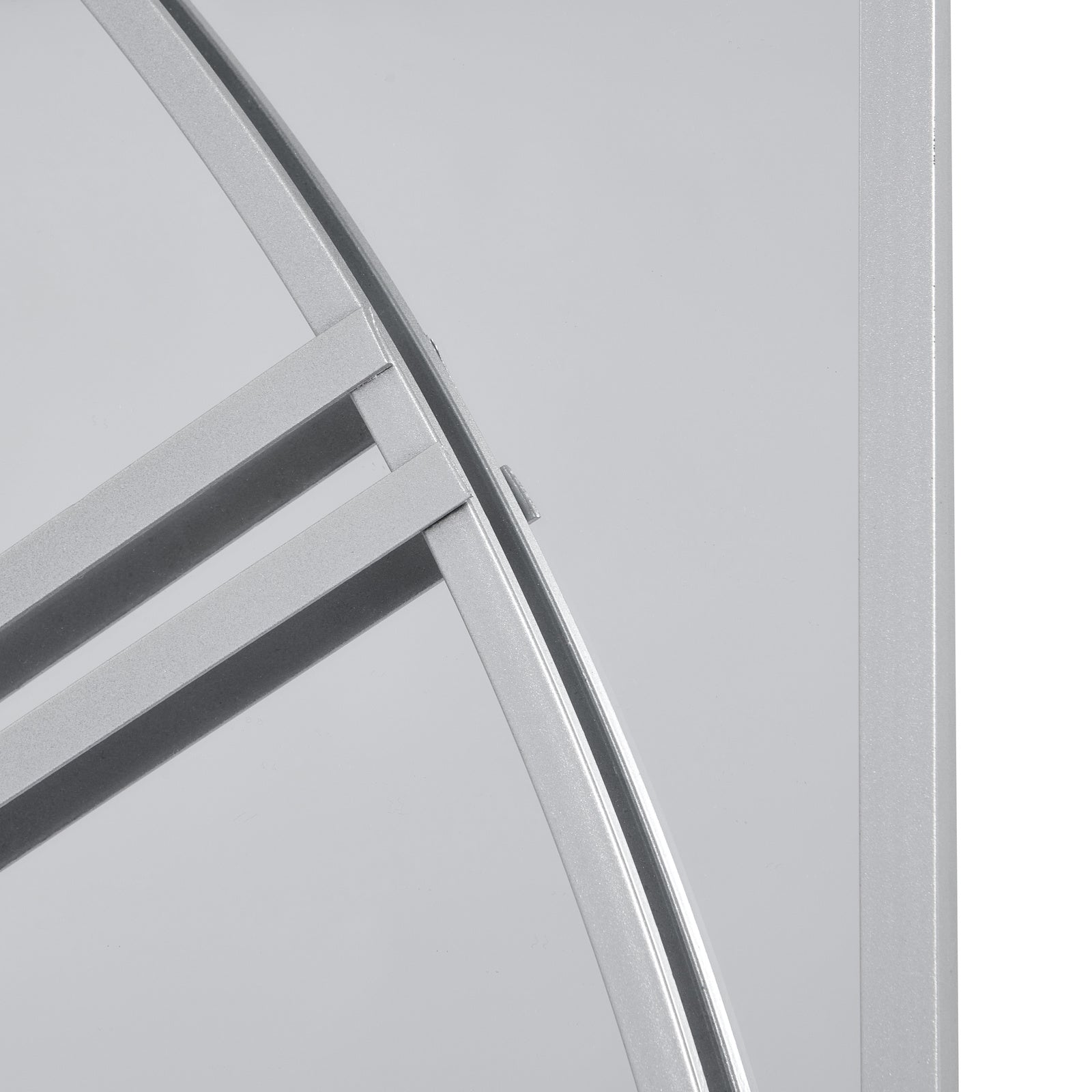 Mirrored Skeleton Wall Clock - panel view