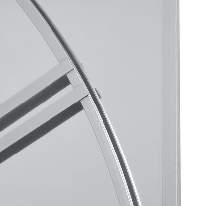 Mirrored Skeleton Wall Clock - panel view