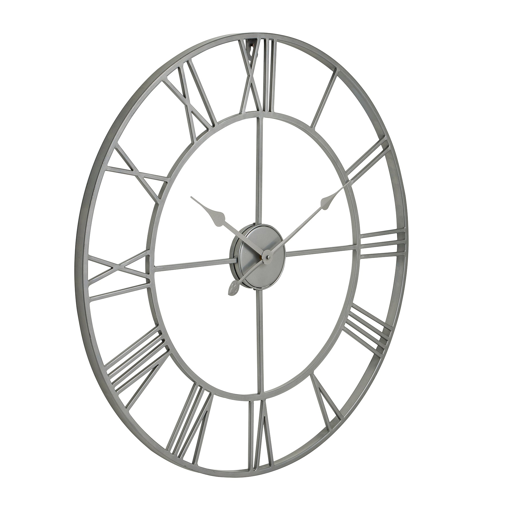Square Wall Clock Contemporary Metal Frame
