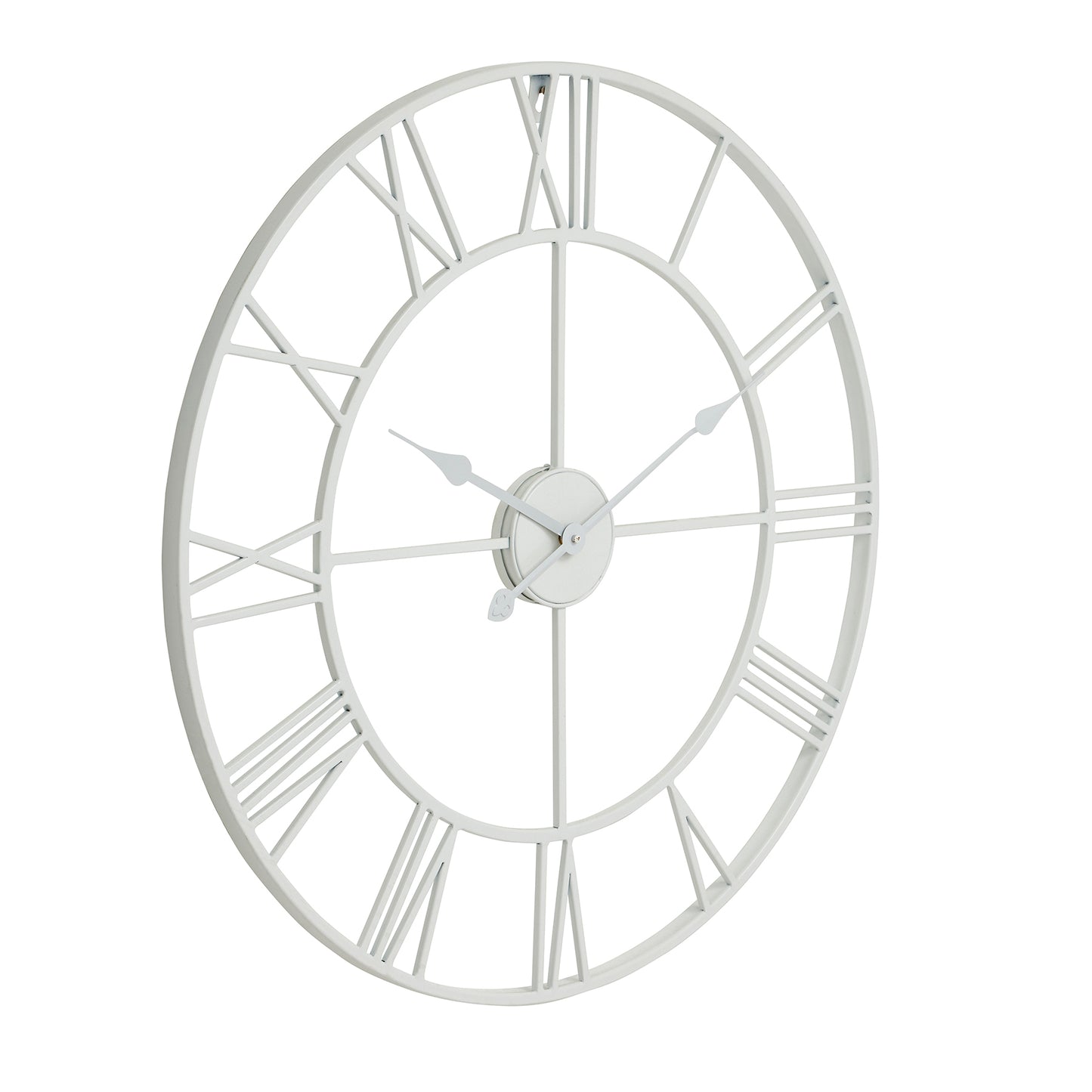 Large Square Wall Clock Contemporary Metal Frame