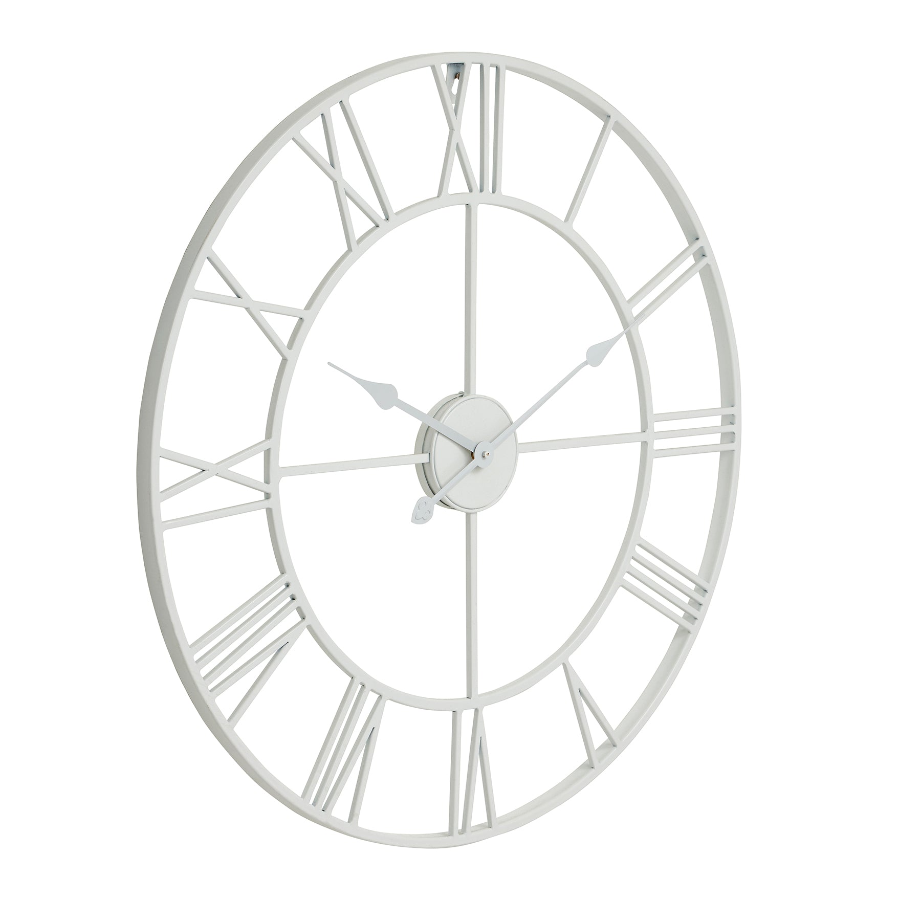 Large Square Wall Clock Contemporary Metal Frame