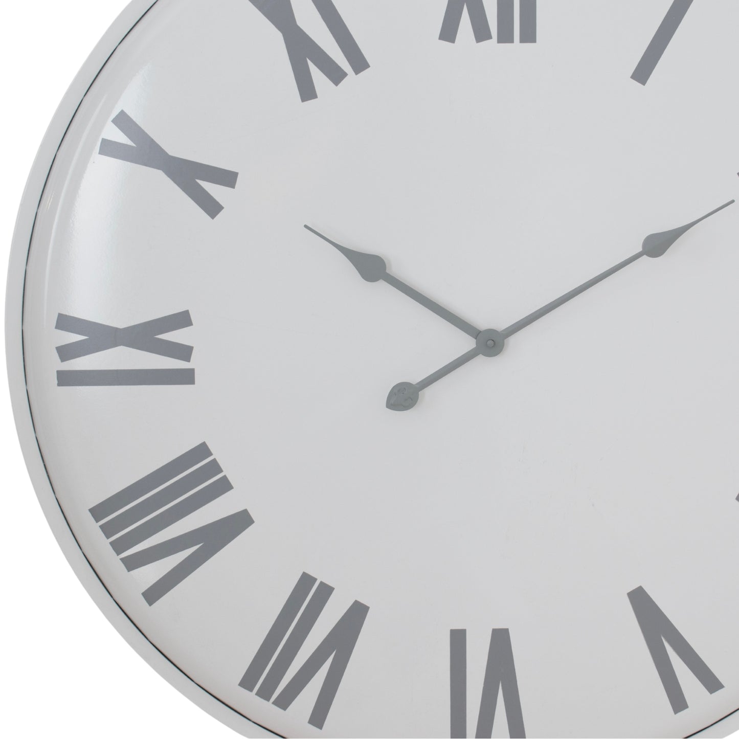Circular Patterned Wall Clock - side view