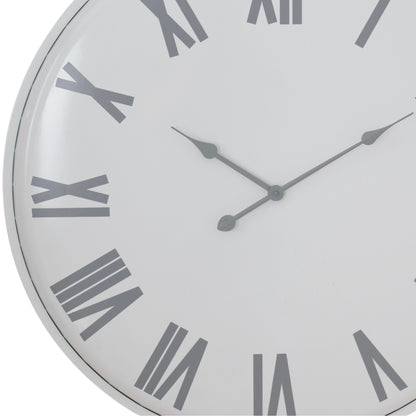 Circular Patterned Wall Clock - side view