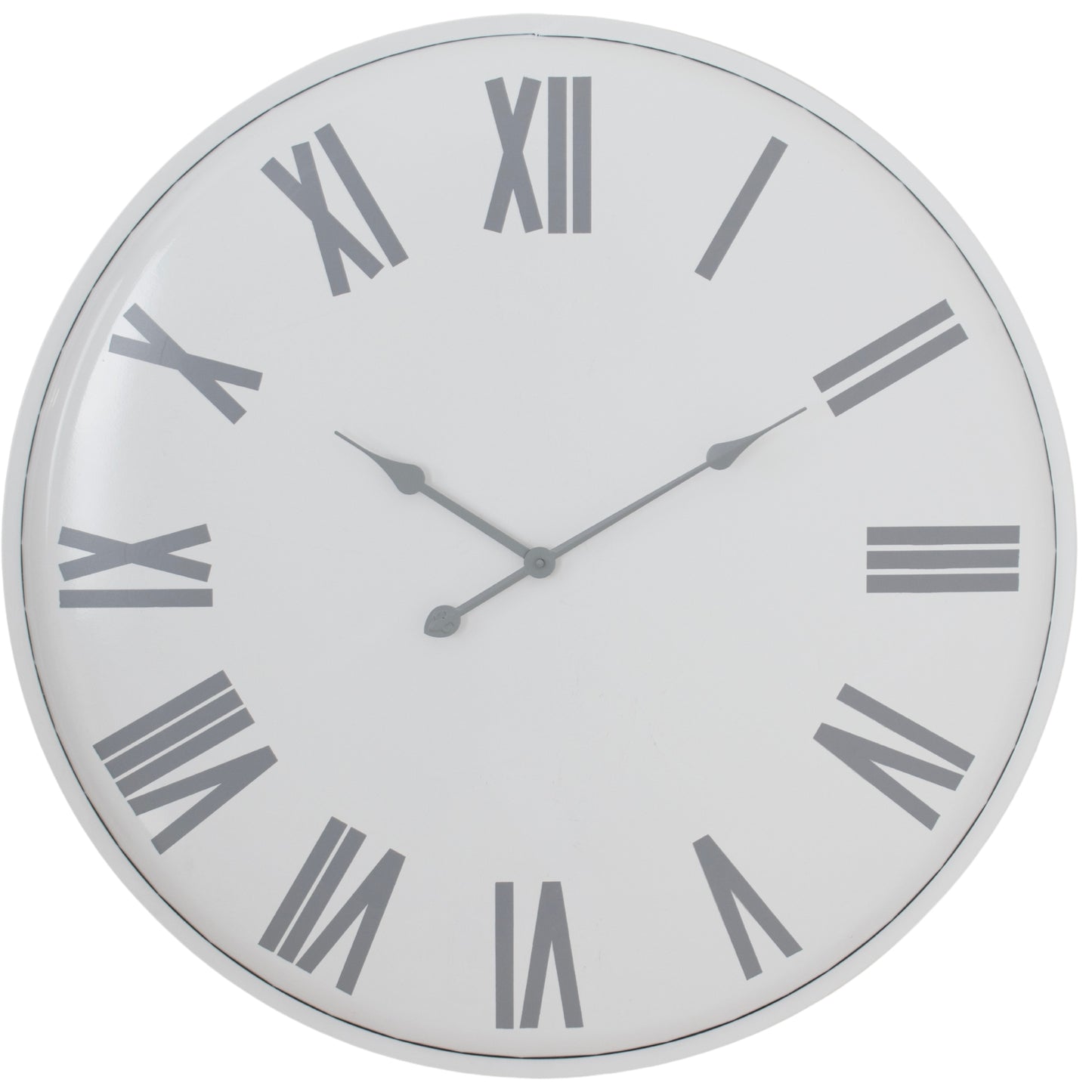 Circular Patterned Wall Clock Decorative Metal Face