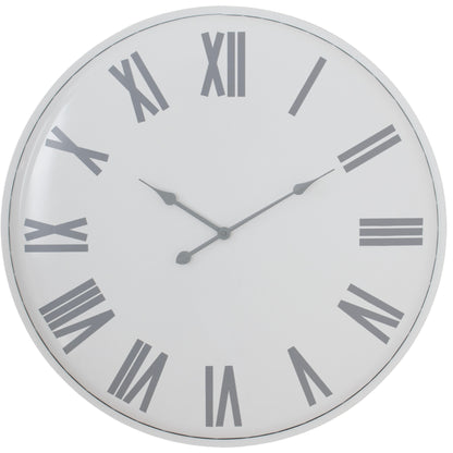 Circular Patterned Wall Clock Decorative Metal Face
