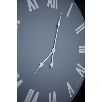 Large Round Wall Clock 80cm Grey White - lifestyle