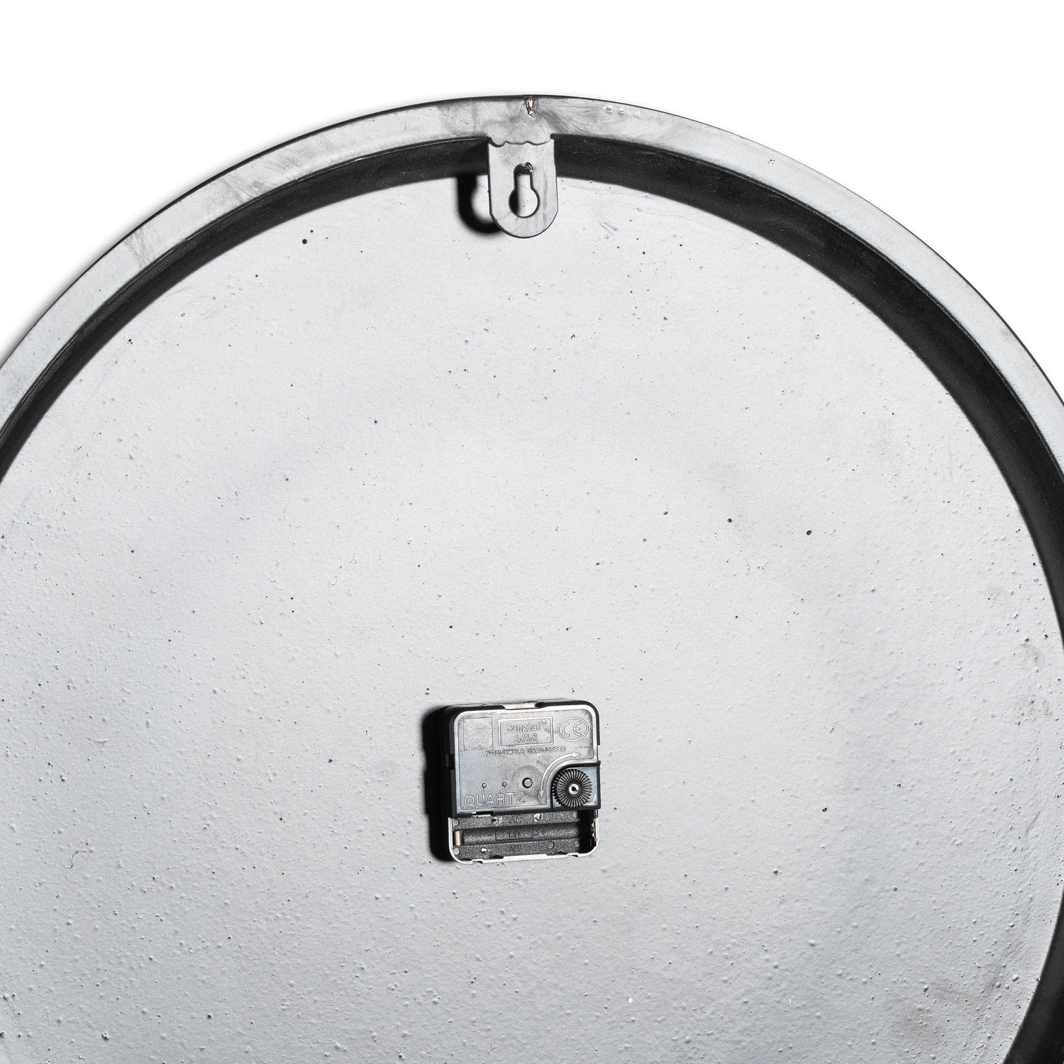 Round Wall Clock 49cm Grey White - detail
