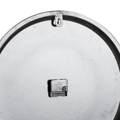 Round Wall Clock 49cm Grey White - detail