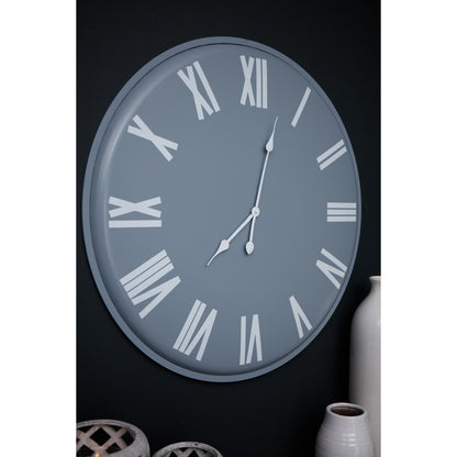 Round Wall Clock 49cm Grey White - lifestyle