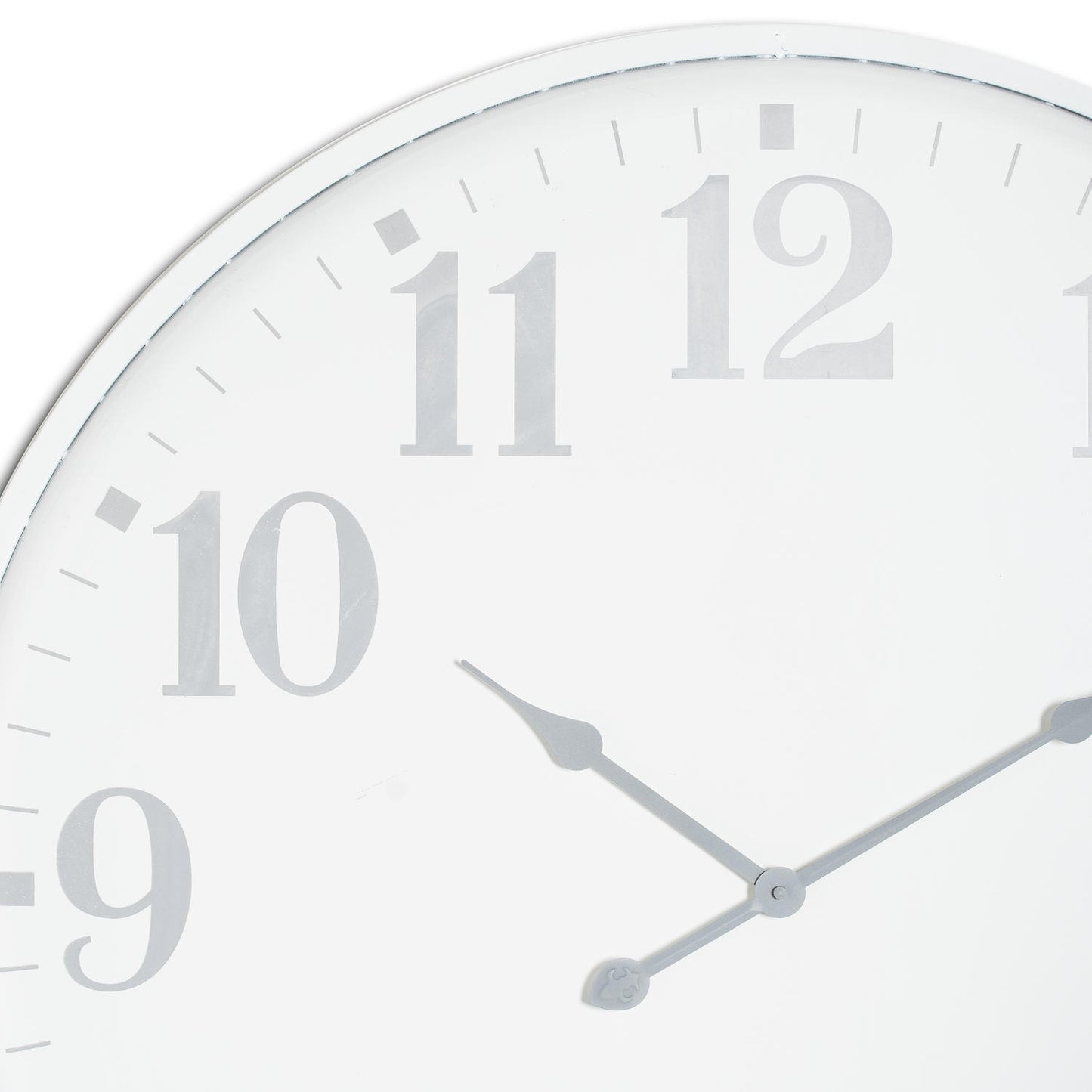 Large Round Metal Wall Clock 80cm - side view