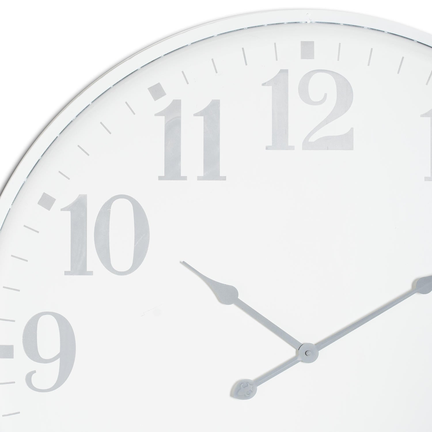 Large Round Metal Wall Clock 80cm - side view