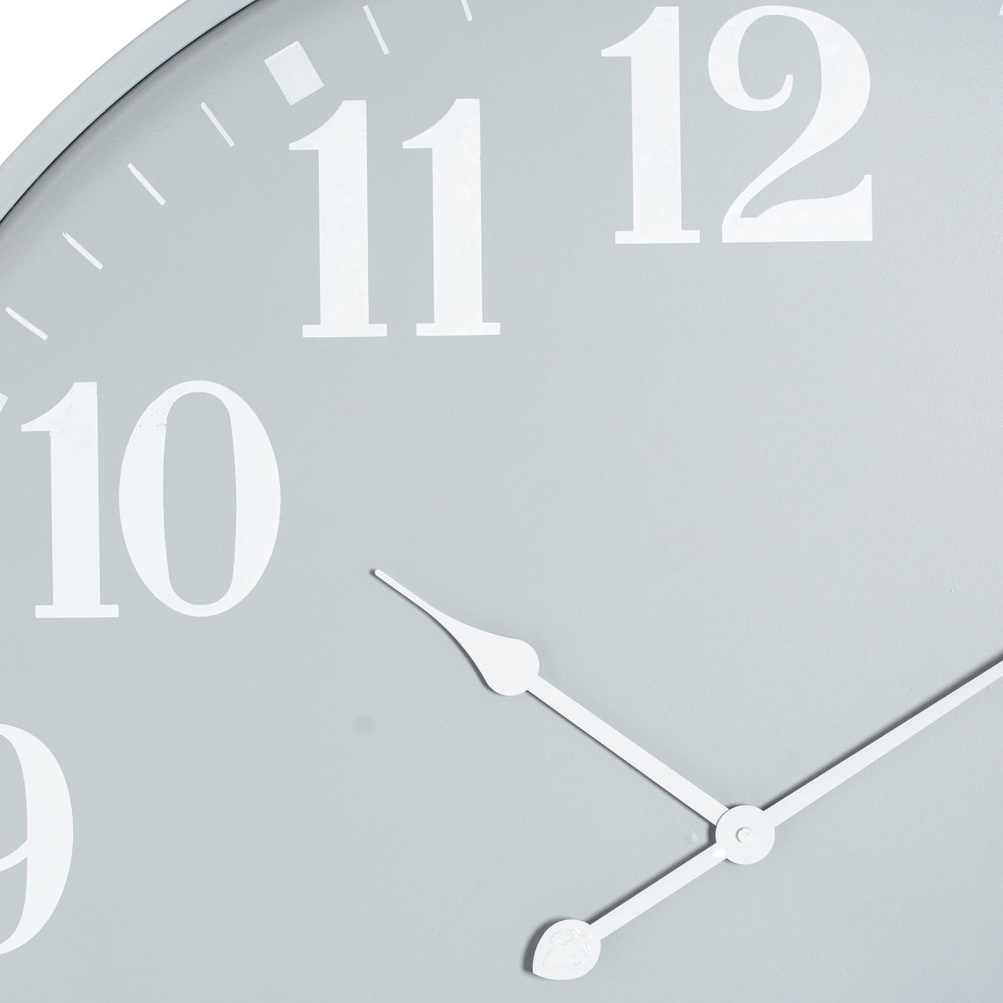 Large Round Metal Wall Clock 80cm - side view