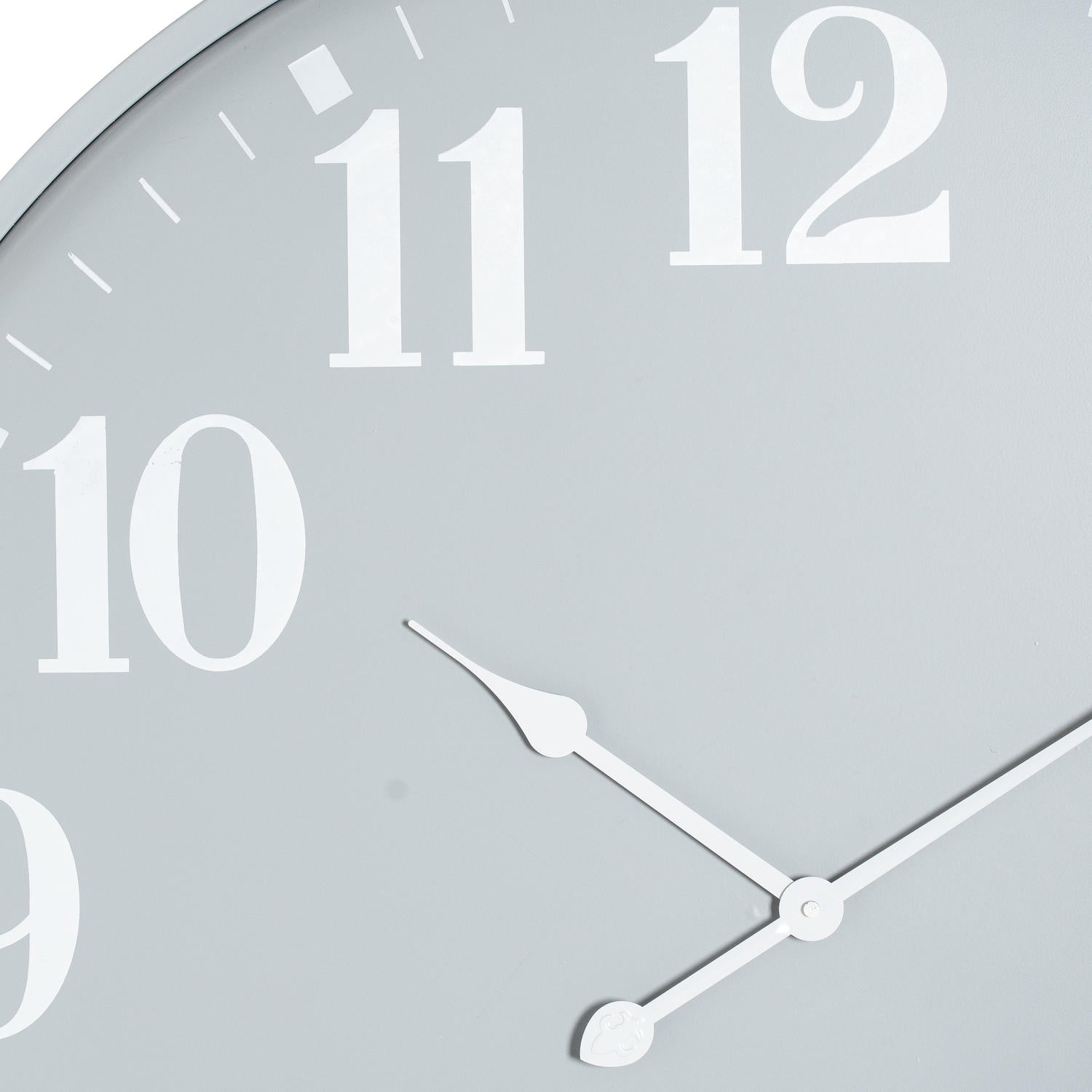 Large Round Metal Wall Clock 80cm - side view