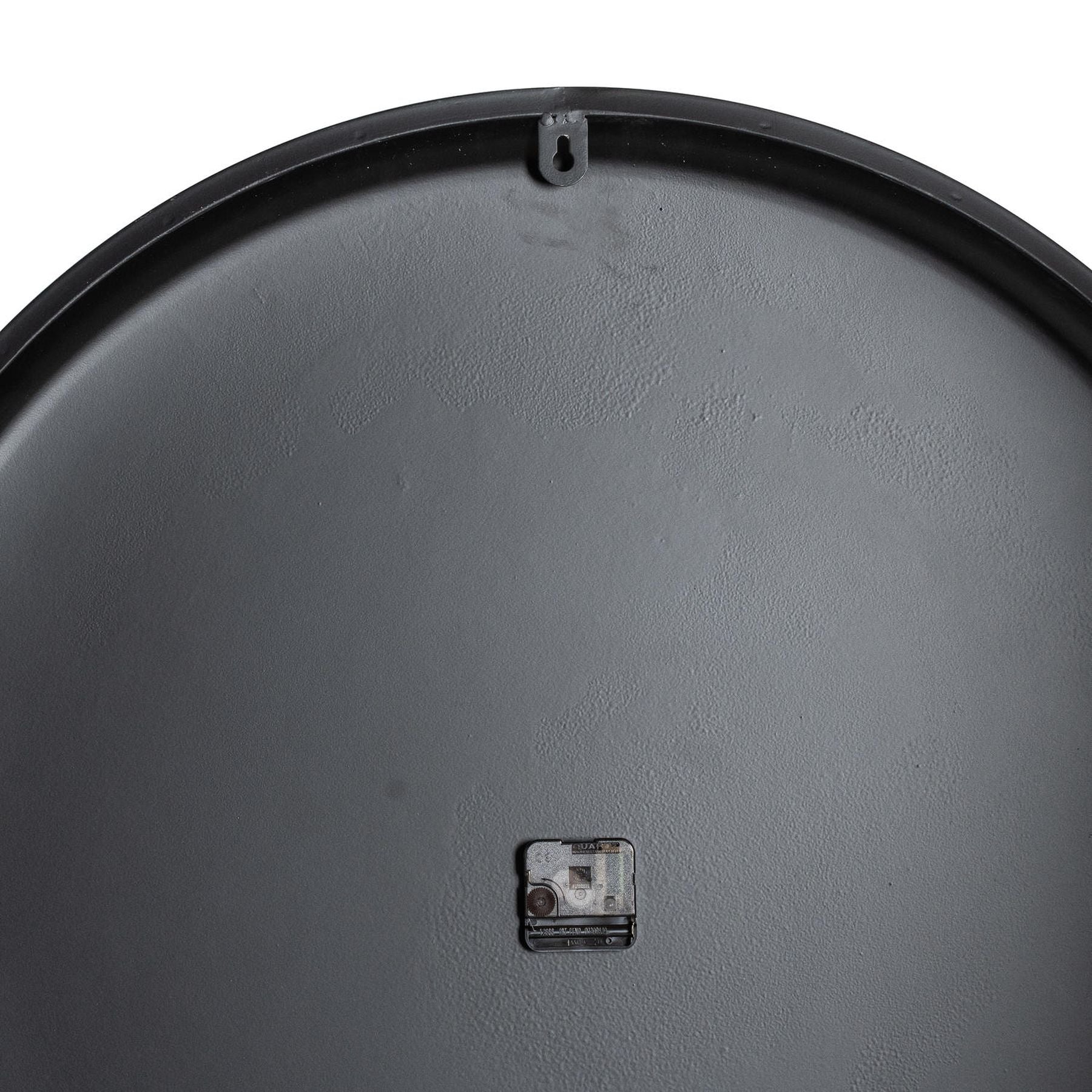 Large Round Metal Wall Clock 80cm - detail