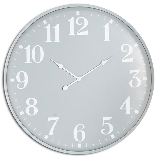 Large Round Metal Wall Clock 80cm Open Frame