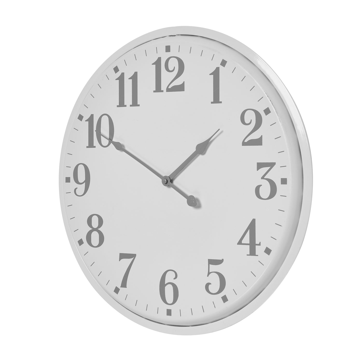 Round Metal Wall Clock 49cm - side view