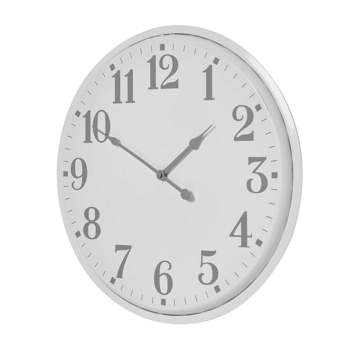 Round Metal Wall Clock 49cm - side view