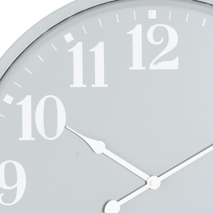 Round Metal Wall Clock 49cm - side view